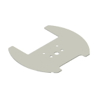 PIZZATO ELETTRICA - PZZVF KIT60 PIASTRA STABILIZZATRICE METALLICA PER PE