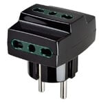 VIMAR SPA - VIW00324 ADATTATORE MULT. S31+3P17/11 NERO