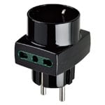 VIMAR SPA - VIW00325 ADATTATORE MULT. S31+2P17/11+P30 NERO