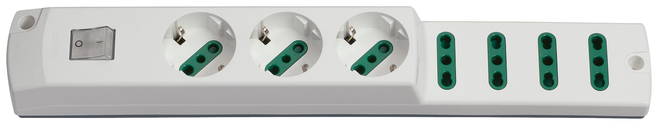 VIMAR SPA - VIW00425.NC.B Presa mult. 3P30+4P17/11+int. bianco