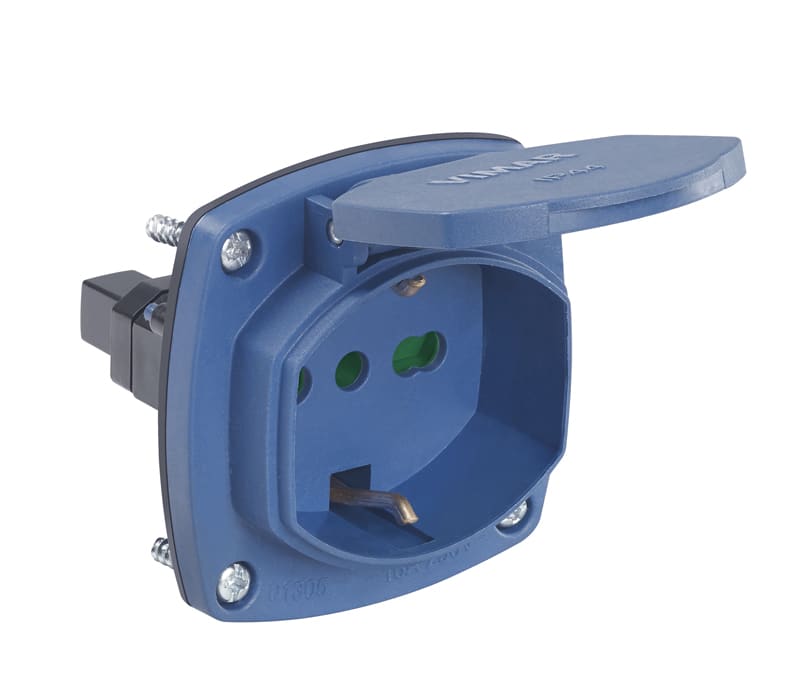 VIMAR SPA - VIW01305 PRESA RICAMBIO 2P+T16A UNIVERS.AVVOL.BLU