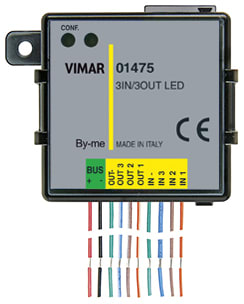 VIMAR SPA - VIW01475 MODULO DOMOTICO 3IN 3OUT LED