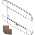 VIMAR SPA - VIW19684.24 Placca Round 4M bronzo matt