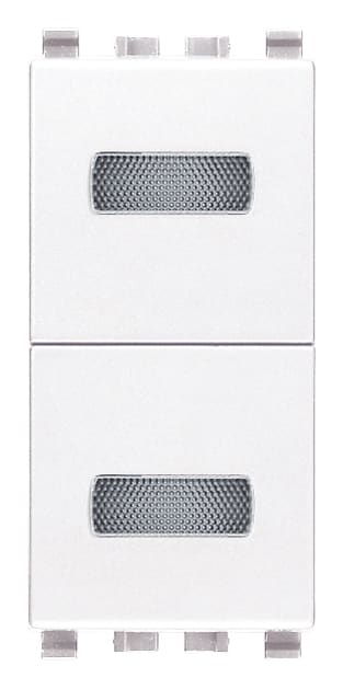 VIMAR SPA - VIW20388.B DOPPIA SPIA NEUTRA BIANCO