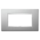 VIMAR SPA - VIW20654.C13 PLACCA CLASSIC 4M ARGENTO MATT