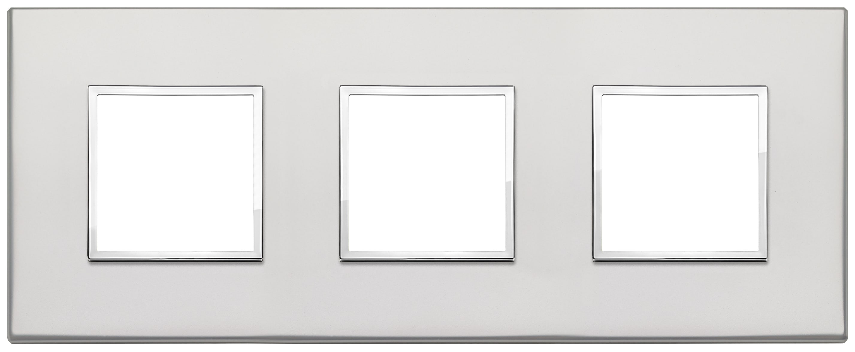 VIMAR SPA - VIW21644.07.01 PLACCA 6M (2+2+2) INT71 ARGENTO