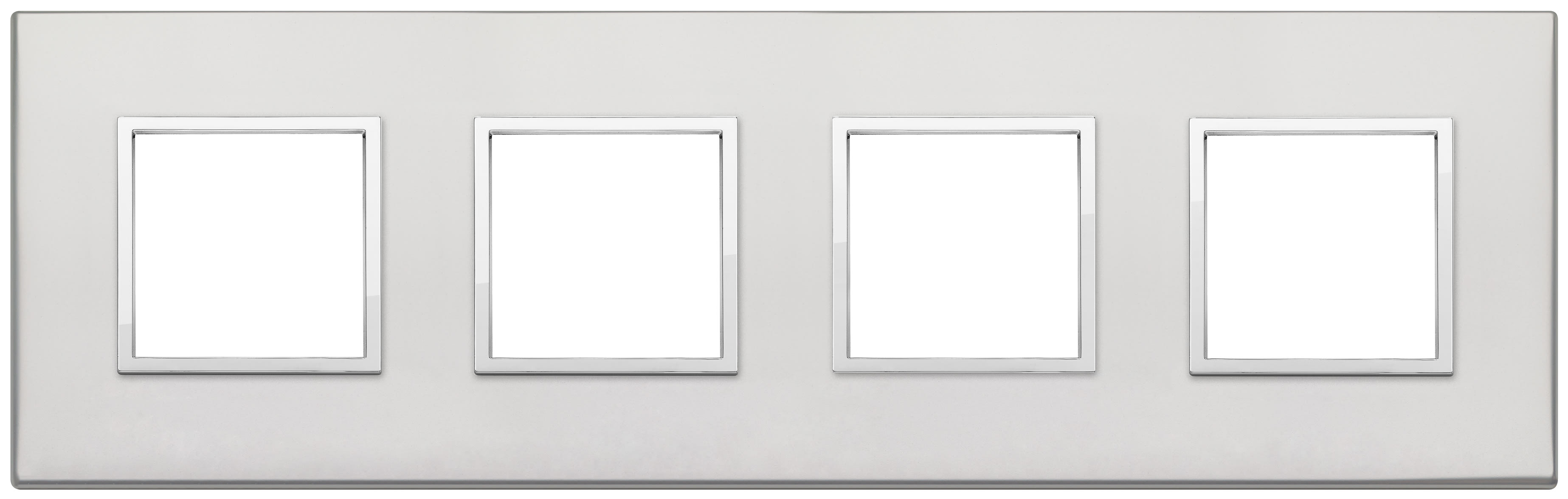 VIMAR SPA - VIW21669.07.01 Placca 8M (2+2+2+2) int71 argento