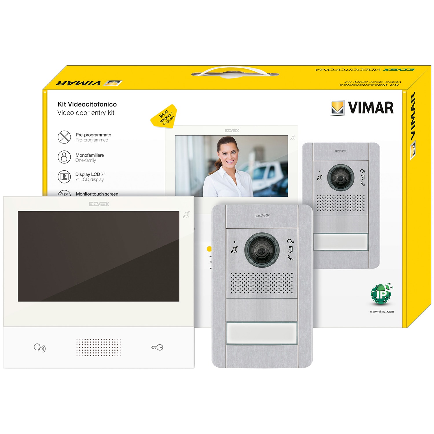 VIMAR SPA - VIWK40607.01 KIT VIDEOCITOFONICO MONO IP TAB 7S+41006