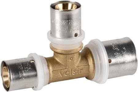 VALSIR - VALVS0170881 PEXAL BRASS T RIDOTTO 26 - 16X2 - 16X2