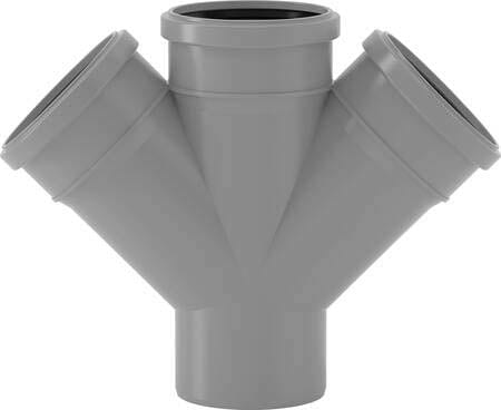 VALSIR - VALVS0599085 BRAGA DOPPIA PP HTDA D.90/40/40 45°