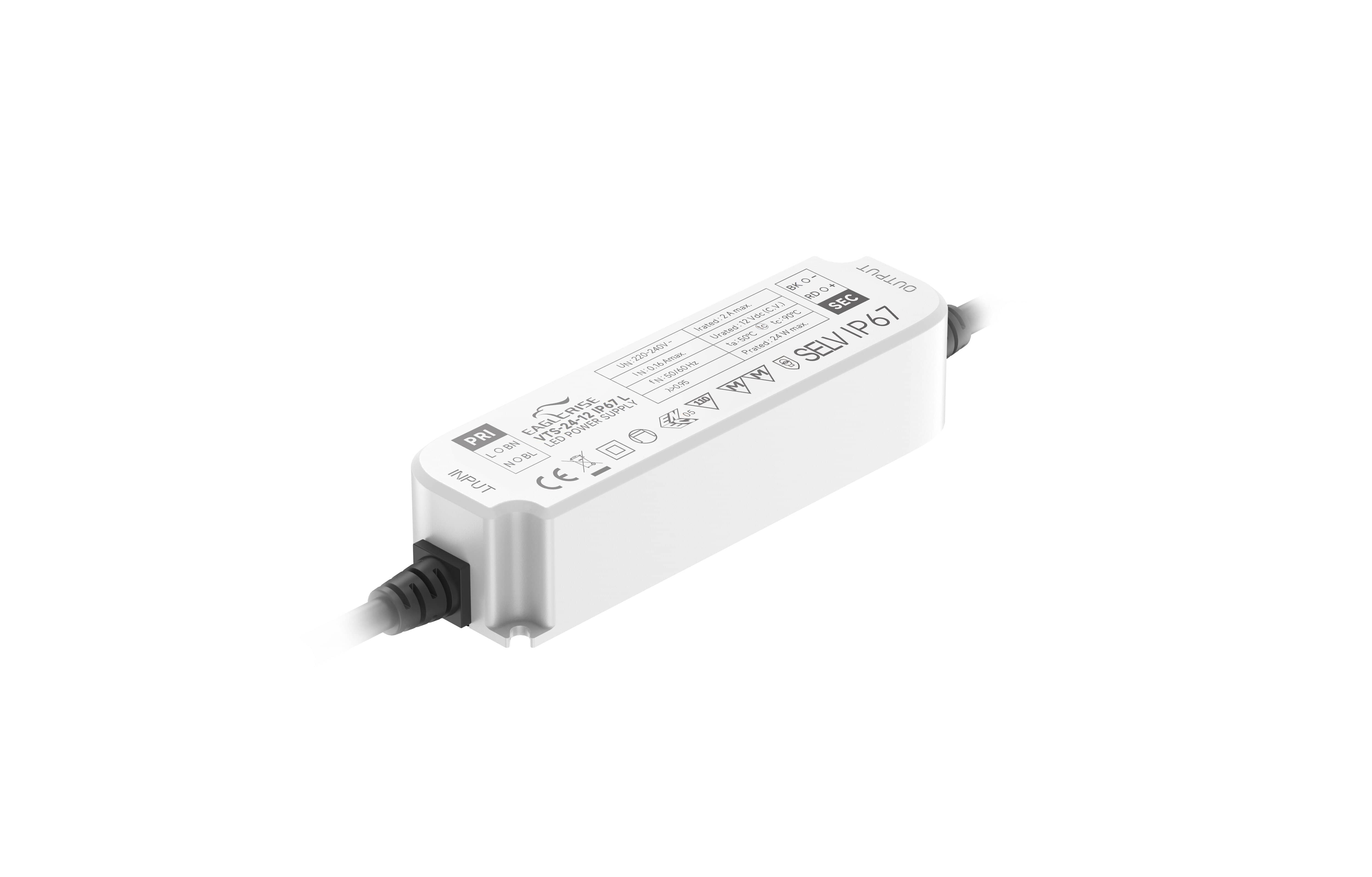DIGIMAX SRL - DIXVTS-24-24 IP67 L DRIVER TENSIONE COSTANTE 24V 24W IP67 D.