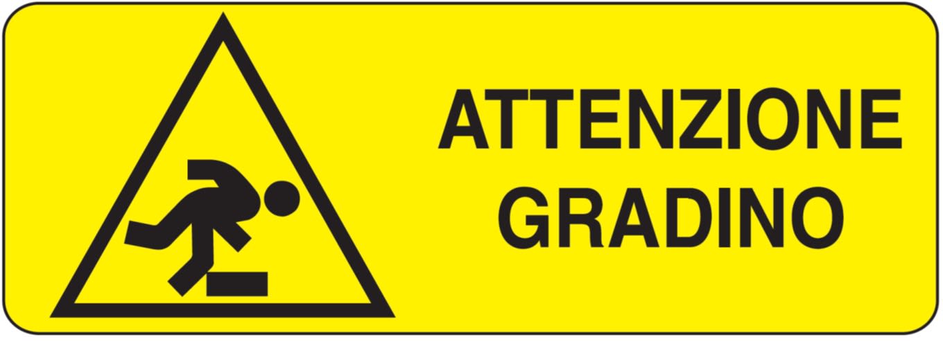 OCMEI SRL - OCMW007-318-A CART.350X125MM ATTENZIONE GRADI