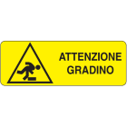 OCMEI SRL - OCMW007-318-A CART.350X125MM ATTENZIONE GRADI