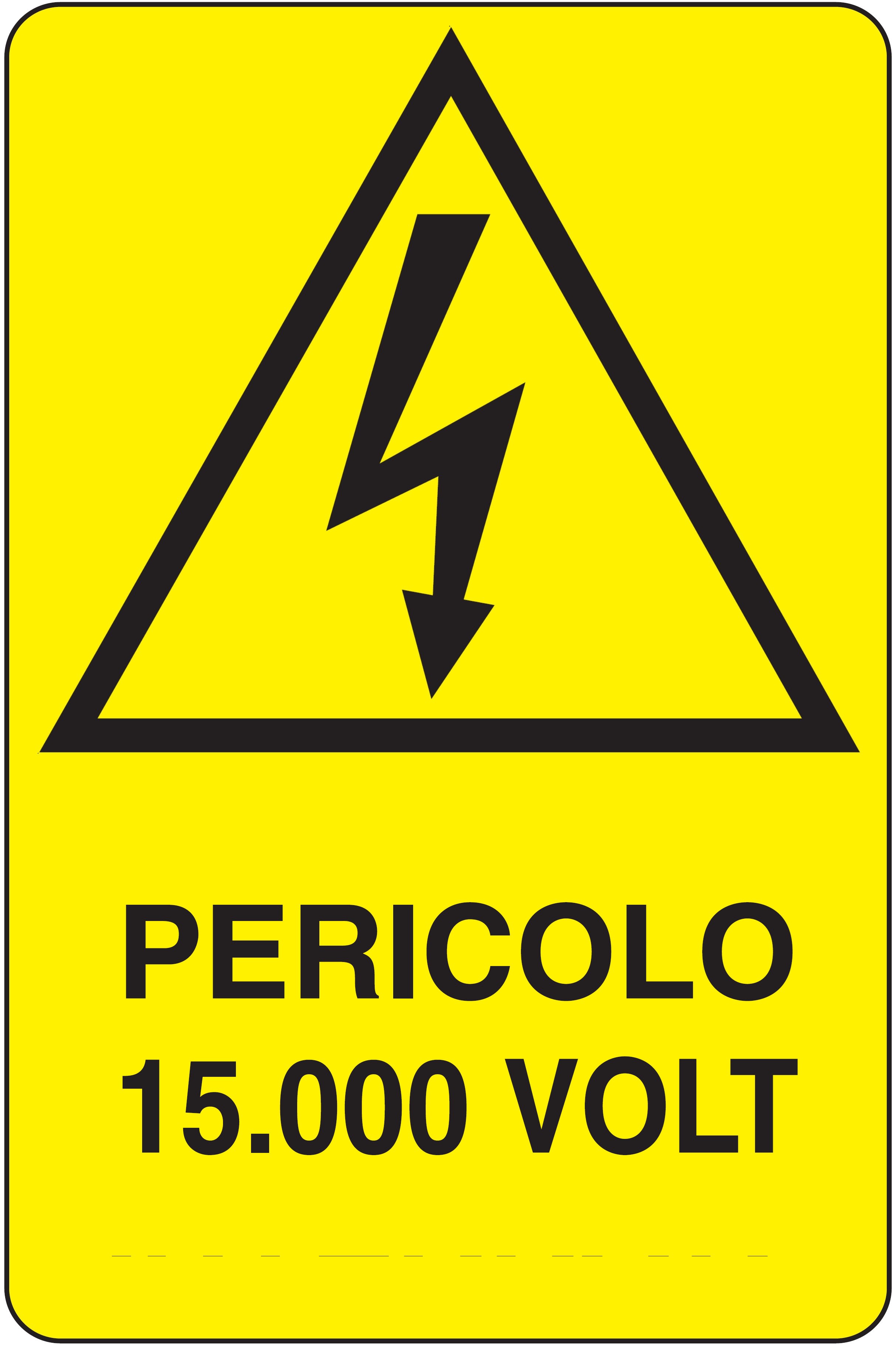 OCMEI SRL - OCMW012-358-B CART.330X500MM PERICOLO 15.000