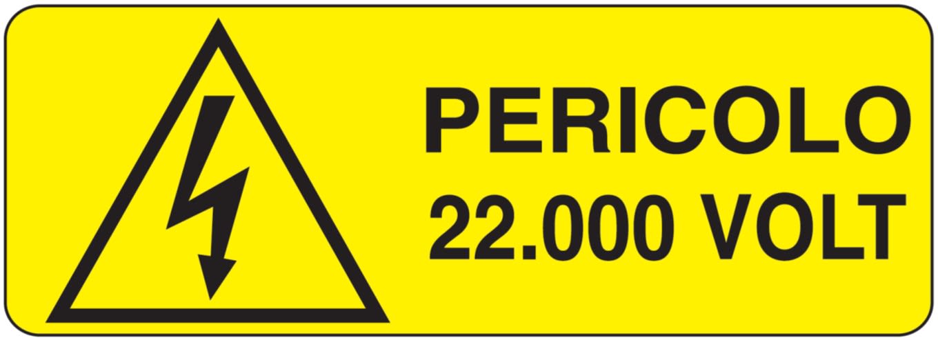 OCMEI SRL - OCMW012-359-A CART.350X125MM PERICOLO 22.000