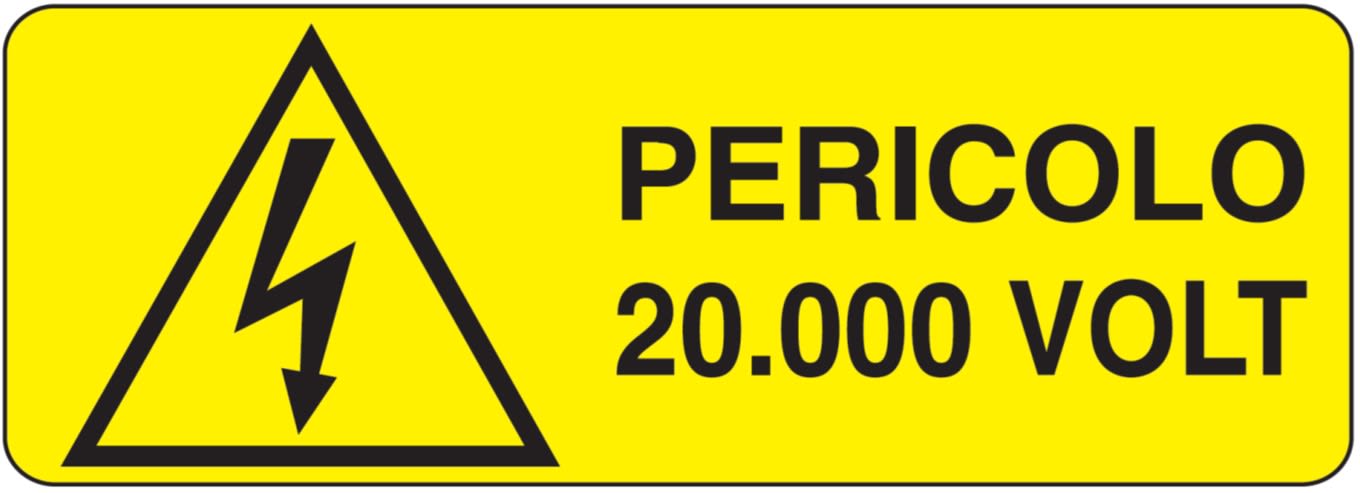 OCMEI SRL - OCMW012-361-AD ETIC.ADES.350X125MM PERICOLO 20.0