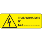 OCMEI SRL - OCMW012-367-AD ETIC.ADES.350X125MM TRASFORMATORE