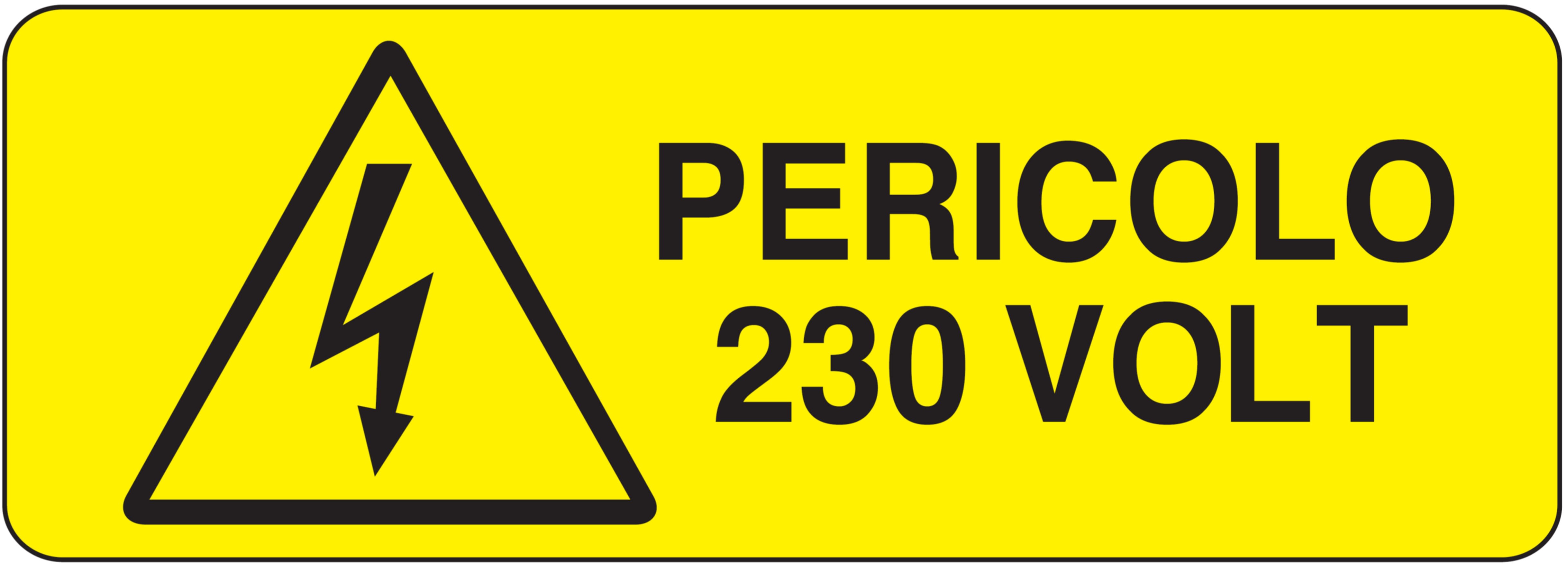 OCMEI SRL - OCMW012-458-A CART.350X125MM PERICOLO 230 VOL