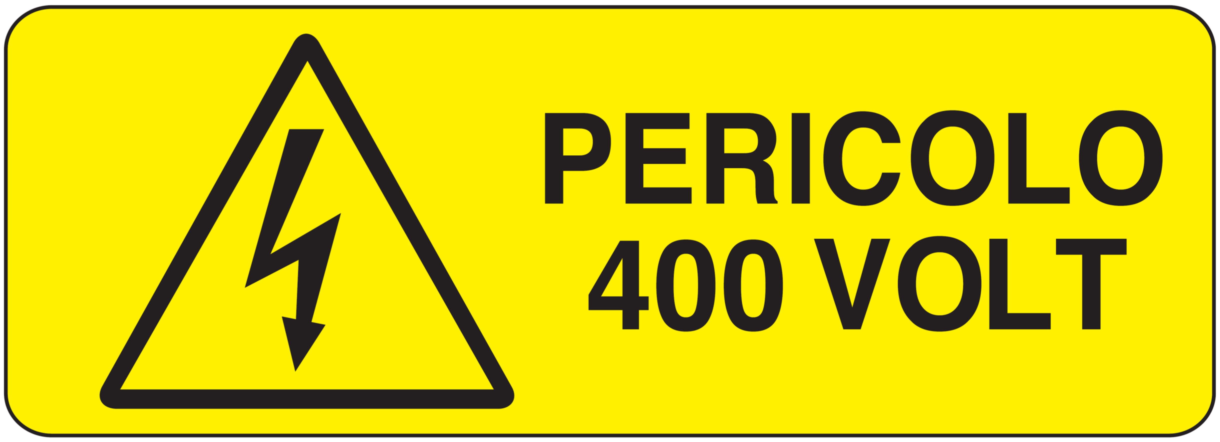 OCMEI SRL - OCMW012-459-AD ETIC.ADES.350X125MM PERICOLO 400