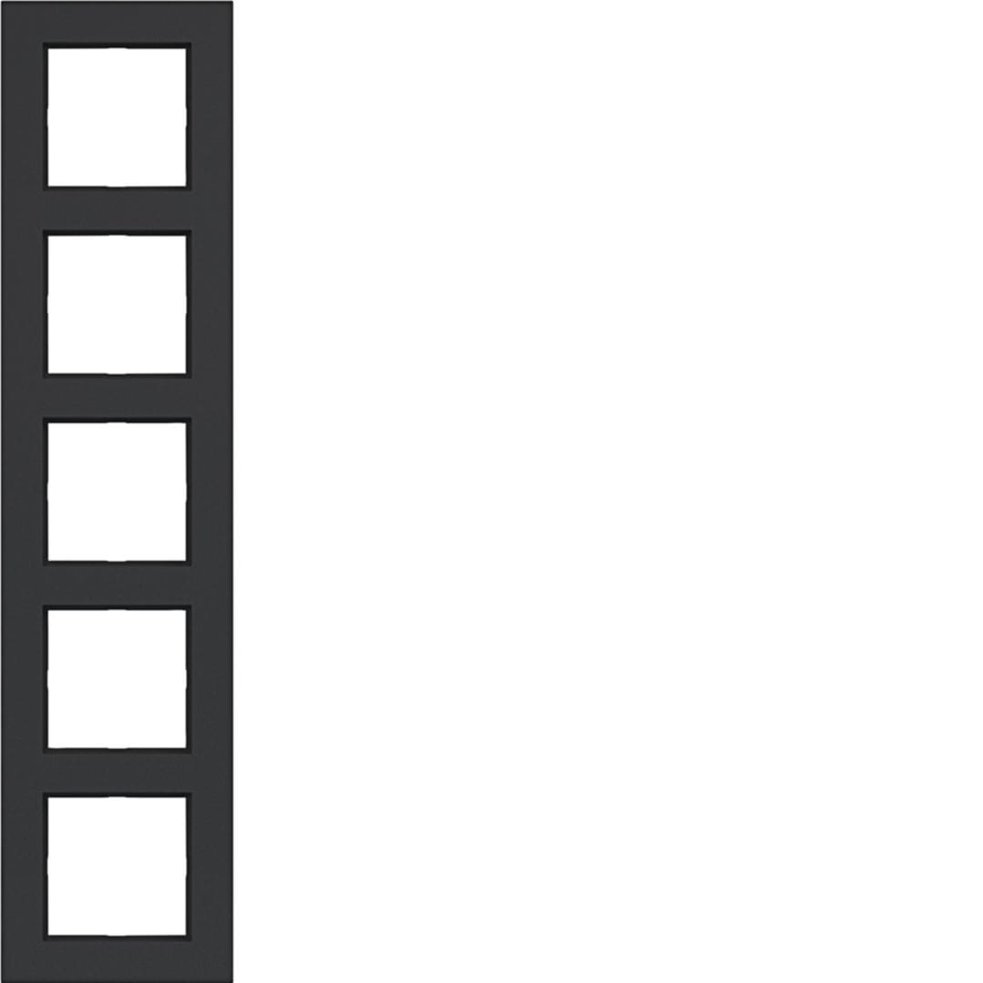 BERKER - BRKWAD8500BM CORNICE 5-POSTI, A.8, NERO OPACO