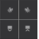 BERKER - BRKWAK7214BM COP.PULS.KNX 4 CAN.+ ILLUM. AX/CX NRO OP