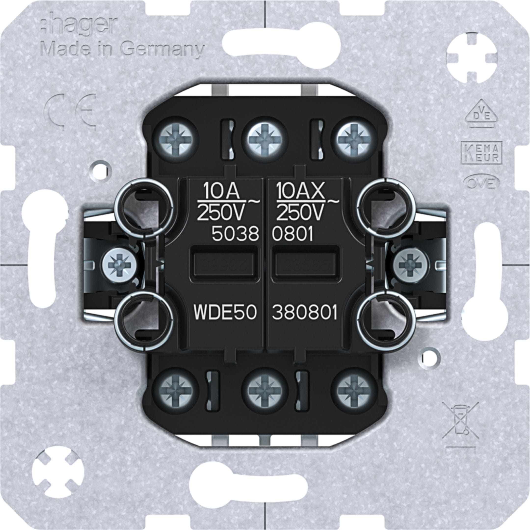 BERKER - BRKWDE50380801 PULS.DOPP CONT. SCAMBIO MORS.SEPARATI