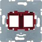 BERKER - BRKWDF4711R PIASTRA SUPP. ROSSO DOPPIA X JACK COM.