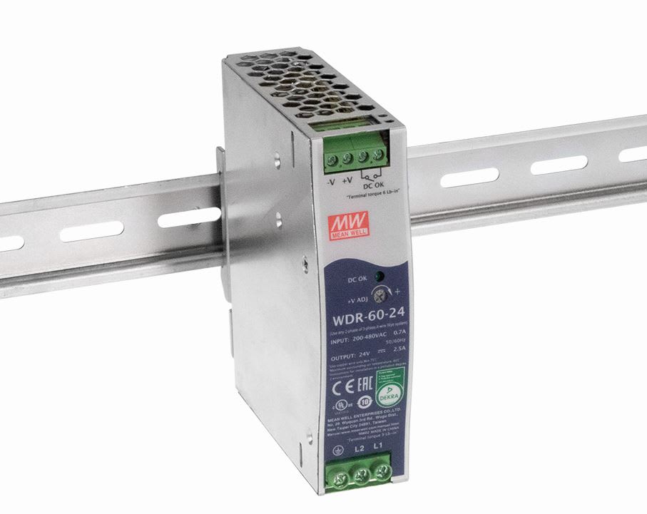 DIGIMAX SRL - DIXWDR-60-5 ALIMENTATORE DIN RAIL SLIM 5V 10A 60W