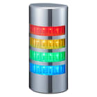 PATLITE EUROPE GMBH - PMHWE-402UB-LAN Torretta Ethernet 4 moduli, cromata, 24VDC, buzzer, mont. diretto