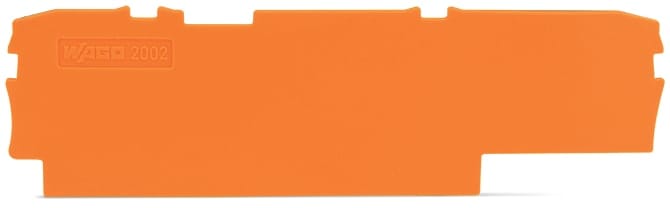 WAGO ITALIA SRL - WAG2002-1592 PIASTRA TERMINALE SPESSORE 1MM ARANCIONE