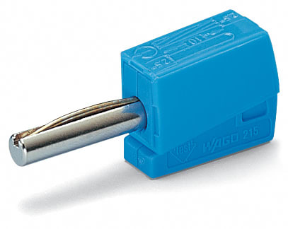 WAGO ITALIA SRL - WAG215-711 Spina a banana per presa da 4 mm D, blu
