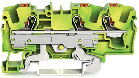 WAGO ITALIA SRL - WAG2206-1307 Morsetto di terra per 3 conduttori con p