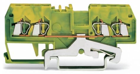 WAGO ITALIA SRL - WAG279-837 Morsetto di terra per 4 conduttori verde