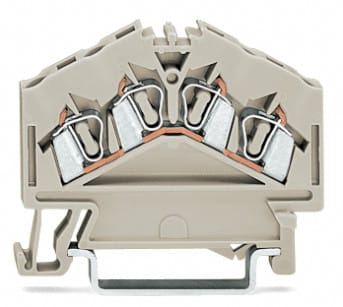 WAGO ITALIA SRL - WAG280-996 Morsetto passante per 4 conduttori 2,5 m