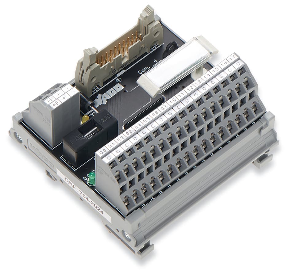 WAGO ITALIA SRL - WAG704-2024 MODULO M 20P I O DO 16CH 2 CAVI IN SUPPO