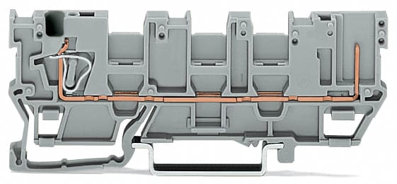 WAGO ITALIA SRL - WAG769-214 Mor. base sez. 1 conduttore/1 pin grigio