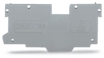 WAGO ITALIA SRL - WAG769-305 PIASTRA TERMINALE INTERMEDIA SPESSORE 1,