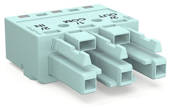 WAGO ITALIA SRL - WAG770-1243/076-000 PRESA 3 POLI, TURCHESE CHIARO