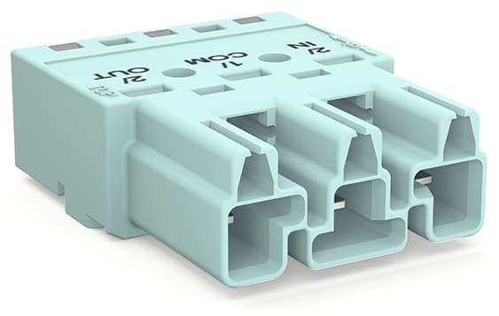 WAGO ITALIA SRL - WAG770-1253/076-000 SPINA 3 POLI COD B 4,00 MMQ TURCHESE CHI
