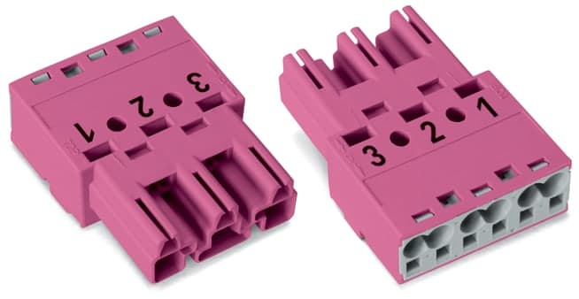 WAGO ITALIA SRL - WAG770-293 SPINA 3 POLI COD B ROSA