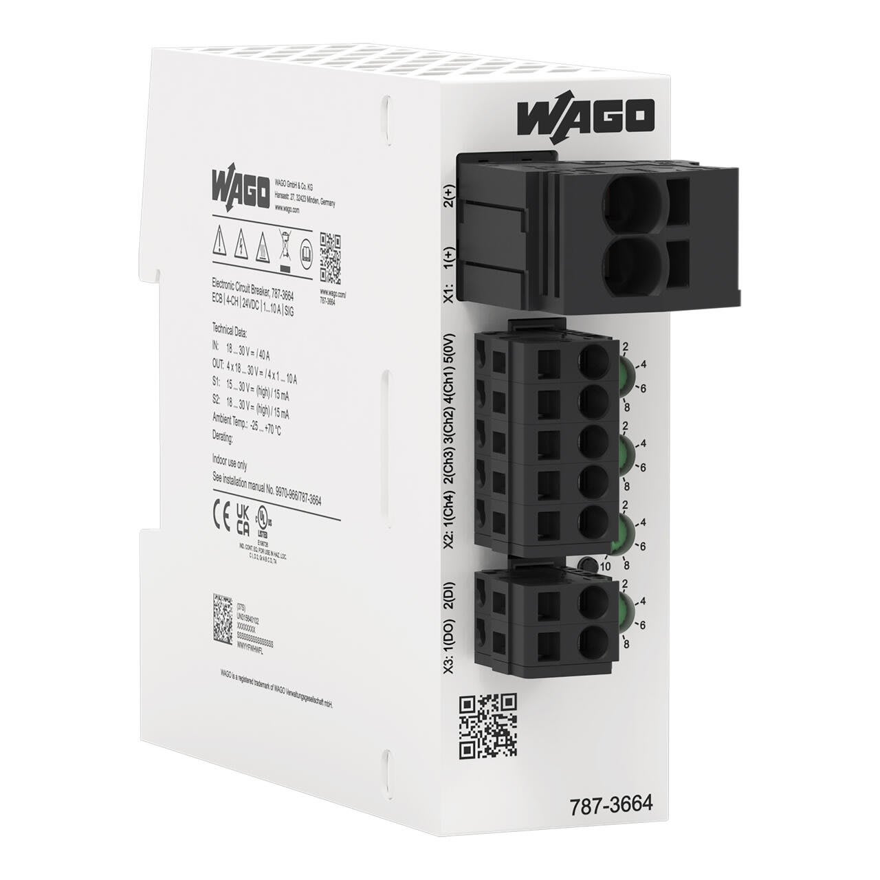 WAGO ITALIA SRL - WAG787-3664 ECB 4CH 24VDC REG 1-10A SEGNALE