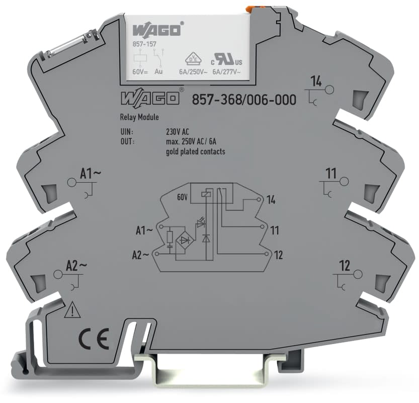 WAGO ITALIA SRL - WAG857-368/006-000 REL AC 230V, grigio