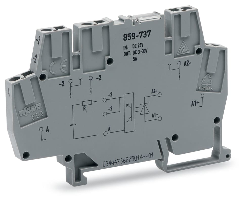 WAGO ITALIA SRL - WAG859-737 MOD OPTOAC 24VDC 3-30VDC 5A 3KHZ 2 CAVI