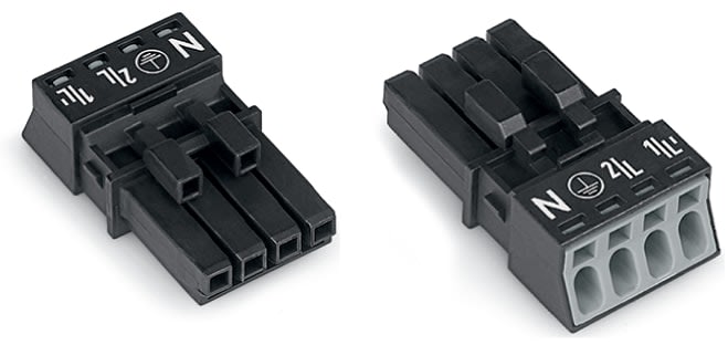 WAGO ITALIA SRL - WAG890-204 Presa 4 poli, nera