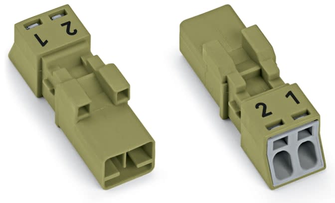 WAGO ITALIA SRL - WAG890-272 Spina 2 poli, verde chiaro