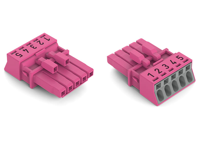 WAGO ITALIA SRL - WAG890-285 Presa 5 poli, rosa