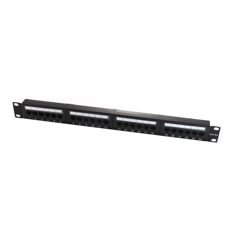 ZELIATECH - NPRWPCPAN6AU24 PATCH PANEL 19 CAT.6A UTP 24 PORTE RJ45,