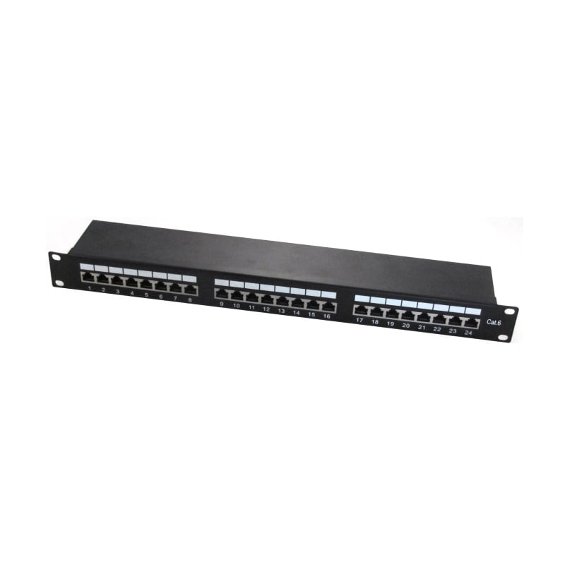 ZELIATECH - NPRWPCPAN6F24 PATCH PANEL 19 CAT.6 STP 24 PORTE RJ45,1