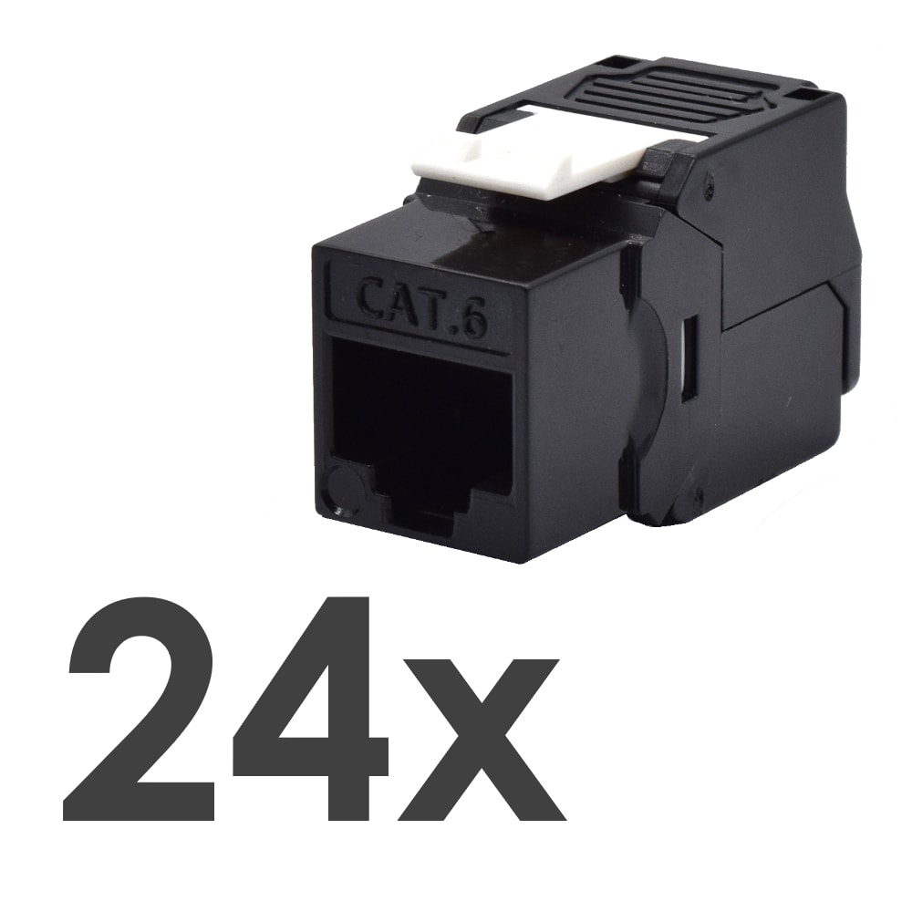 ZELIATECH - NPRWPCPAN6UP24 PATCH PANEL 19 CAT.6 UTP 24 X RJ45 TOOLL