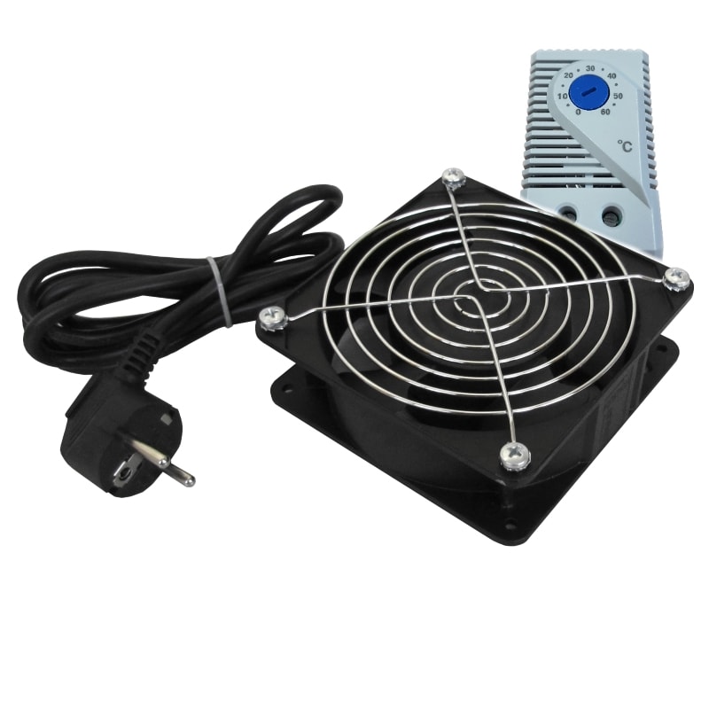 ZELIATECH - NPRWPNACSFAN120T VENTOLA+TERMOSTATO 120X120MM,CAVO 2 MT,2